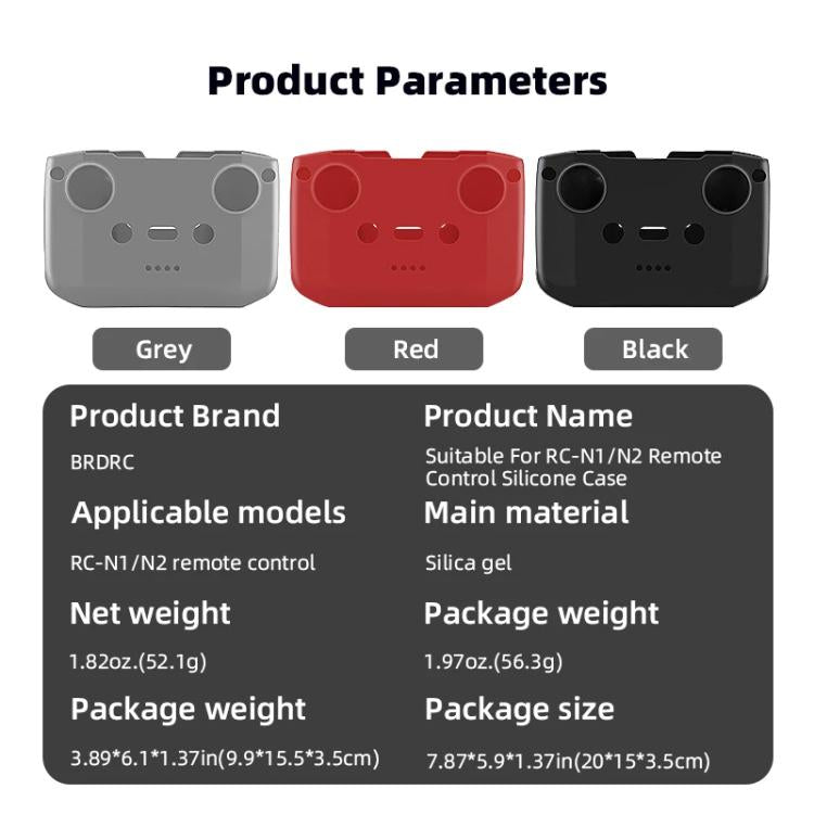 BRDRC Remote Control Shockproof Anti-scratch Silicone Case
