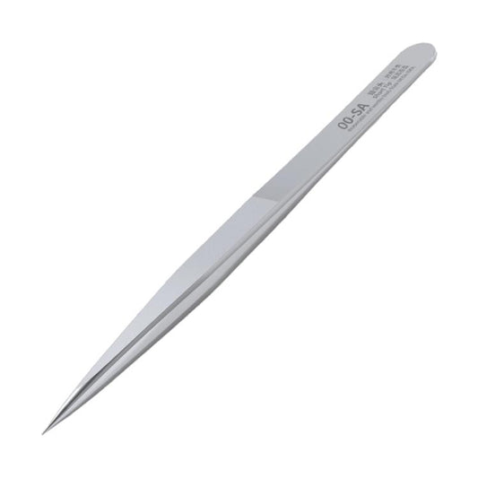 MEGA-IEDA High Hard Non-magnetic Stainless Steel Repair Tweezers, Long Tip, Short Tip, Curved Tip
