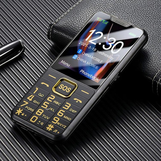 K3 2G Keypad Phone, 2.4 inch, LED Flashlight, Big Keyboard Big Fonts, SOS, Network: 2G, Dual SIM, US Plug
