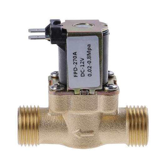 Copper Four-point Solenoid Valve, Pressurized Water Inlet Valve, Solar Water Heater Valve, AC 220V, DC 12V, DC 24V