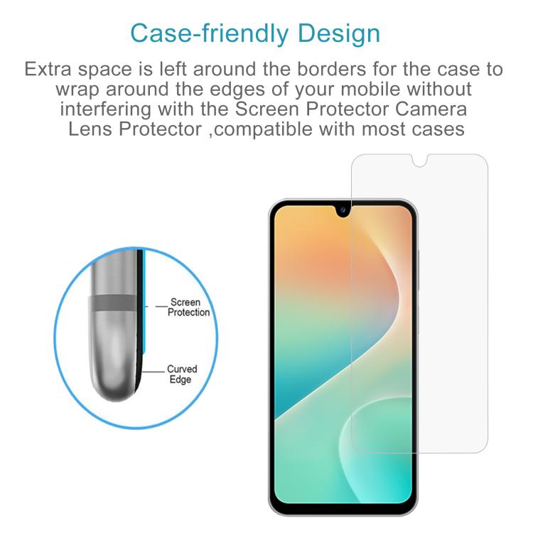50pcs 0.26mm 9H 2.5D Tempered Glass Film