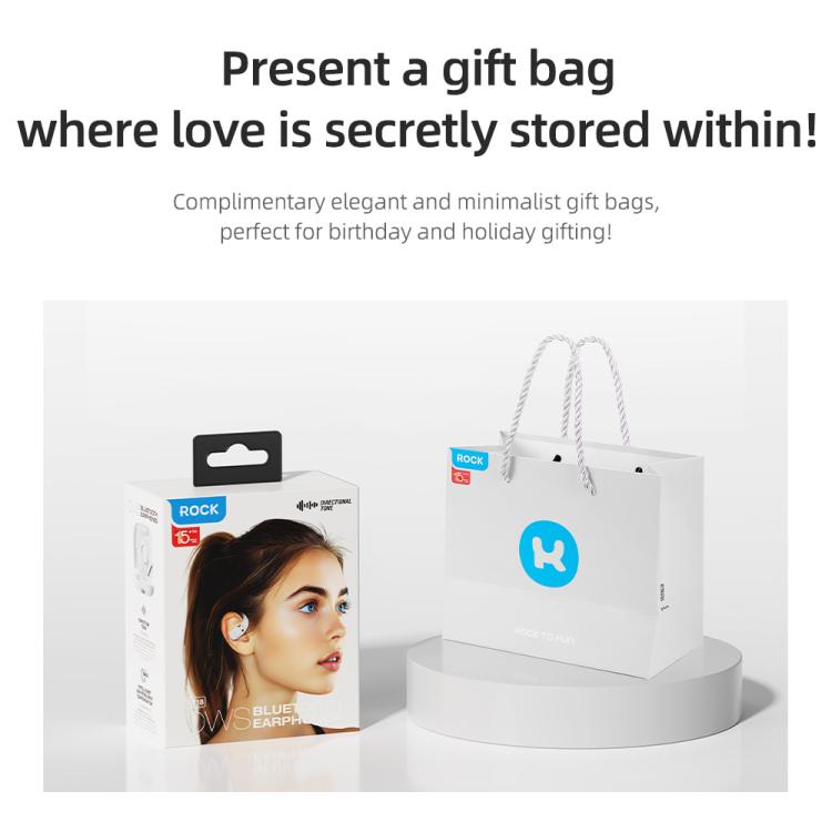 ROCK X718 RAU0783 Bluetooth 5.4 Wireless Ear-Hugs Earphones