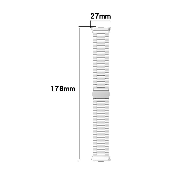 Tri-beads Flat Buckle Titanium Alloy Watch Band, For Xiaomi Band 9 Pro / Redmi Watch 5 / 4, For Xiaomi Band 9 / 8, For Redmi Watch 3 Lite / 3 Active