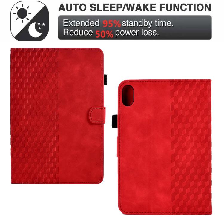 Rhombus Embossed Leather Smart Tablet Case, For Xiaomi Redmi Pad 2