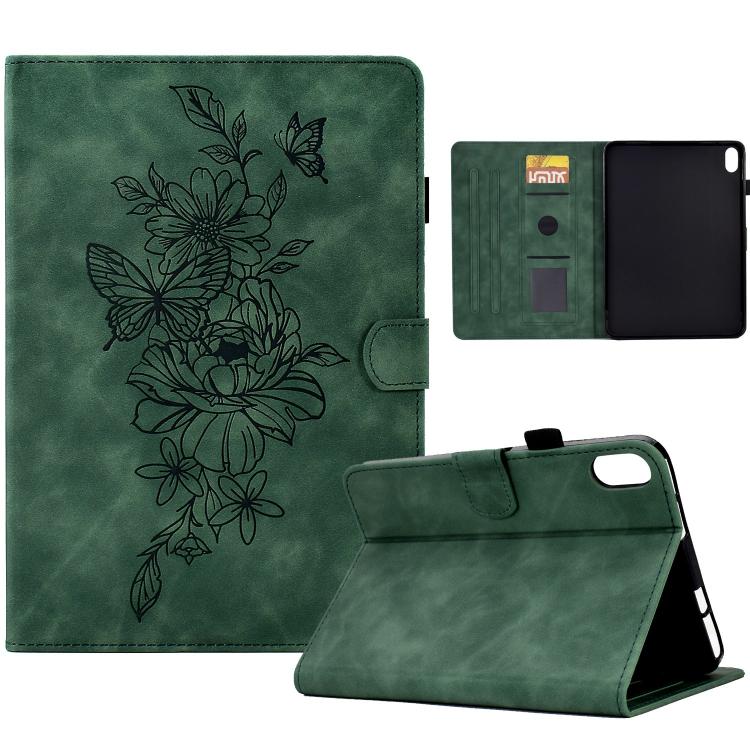 Peony Butterfly Embossed Leather Smart Tablet Case, For Xiaomi Redmi Pad 2