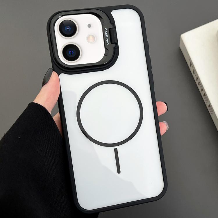 PC Lens Holder MagSafe Magnetic Phone Case, For iPhone 11