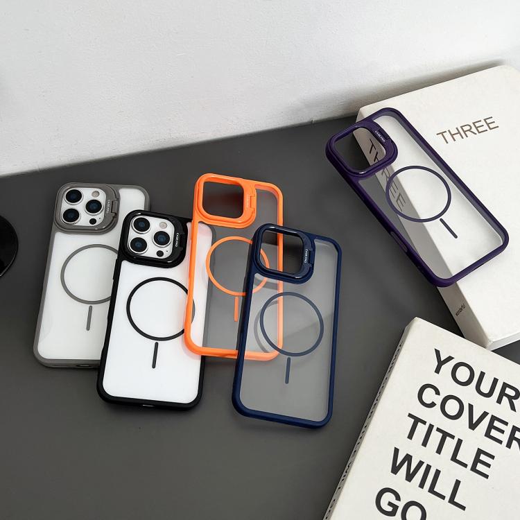 PC Lens Holder MagSafe Magnetic Phone Case, For iPhone 11