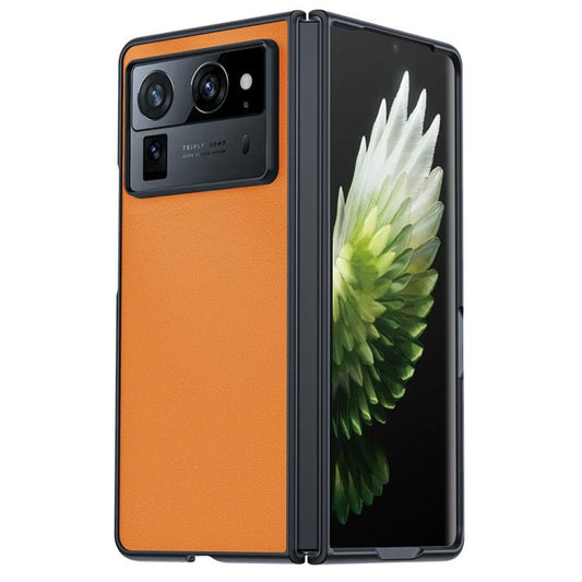 Ultra-thin Plain Skin Leather Phone Case