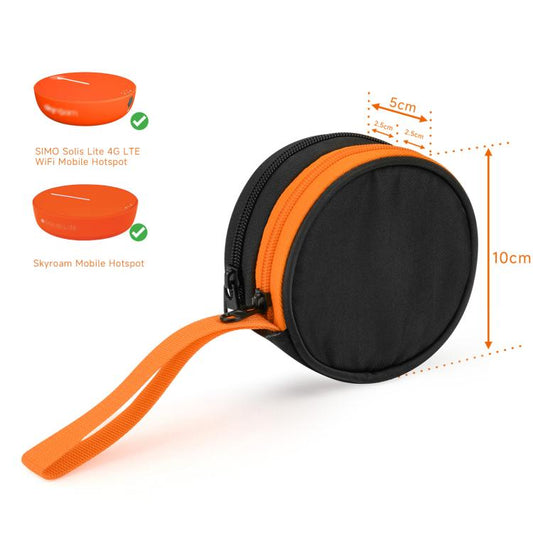For Solis Lite Mobile WiFi Router Portable Storage Bag Nylon Accessory Bag