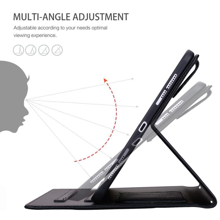 Cat Skin-feel Litchi Leather Smart Tablet Case