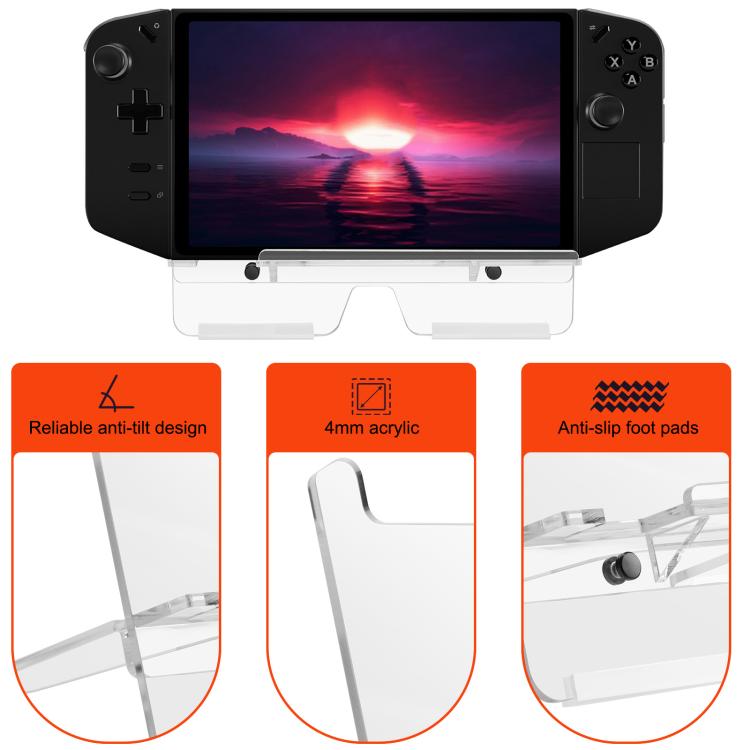 Acrylic Desktop Stand for Legion Go / Nintendo Switch 1 & 2
