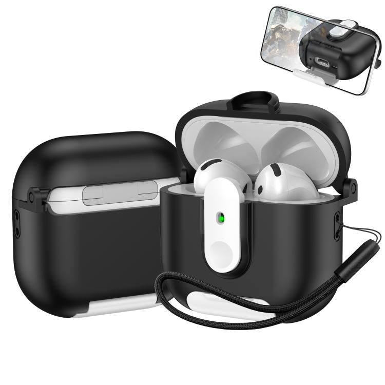 One-piece Holder Wireless Earphones Case with Lanyard, For AirPods 4, For AirPods Pro 2, For AirPods 3, For AirPods Pro, For AirPods 1 / 2