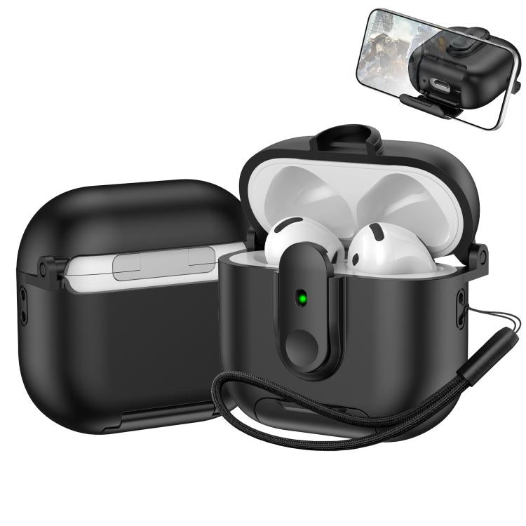 One-piece Holder Wireless Earphones Case with Lanyard, For AirPods 4, For AirPods Pro 2, For AirPods 3, For AirPods Pro, For AirPods 1 / 2