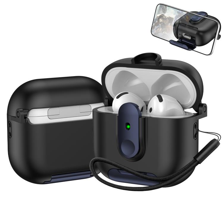 One-piece Holder Wireless Earphones Case with Lanyard, For AirPods 4, For AirPods Pro 2, For AirPods 3, For AirPods Pro, For AirPods 1 / 2