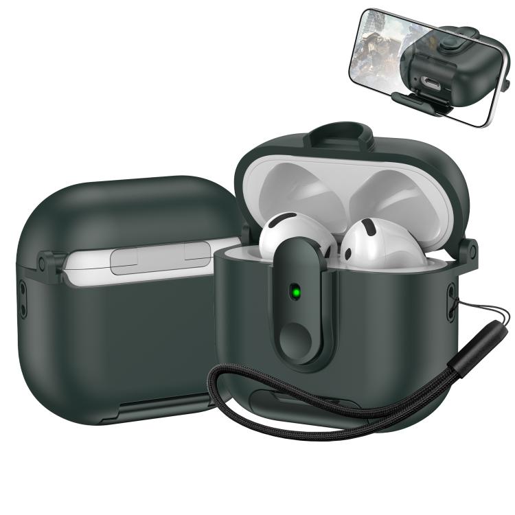 One-piece Holder Wireless Earphones Case with Lanyard, For AirPods 4, For AirPods Pro 2, For AirPods 3, For AirPods Pro, For AirPods 1 / 2