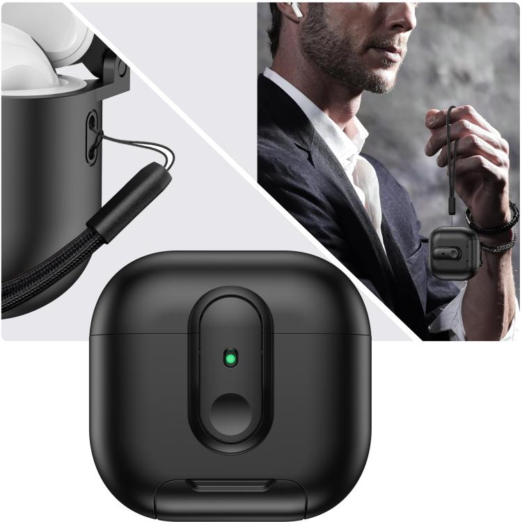 One-piece Holder Wireless Earphones Case with Lanyard, For AirPods 4, For AirPods Pro 2, For AirPods 3, For AirPods Pro, For AirPods 1 / 2