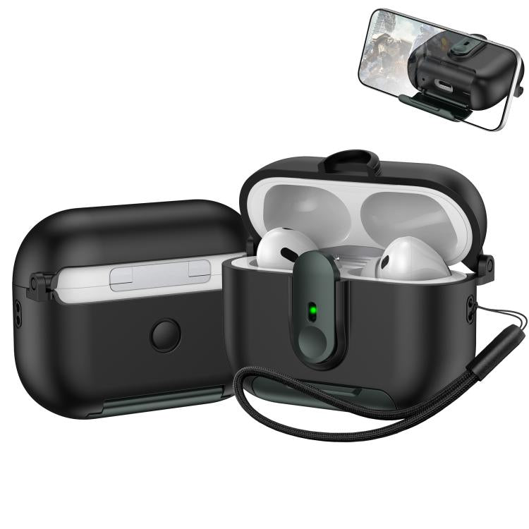 One-piece Holder Wireless Earphones Case with Lanyard, For AirPods 4, For AirPods Pro 2, For AirPods 3, For AirPods Pro, For AirPods 1 / 2