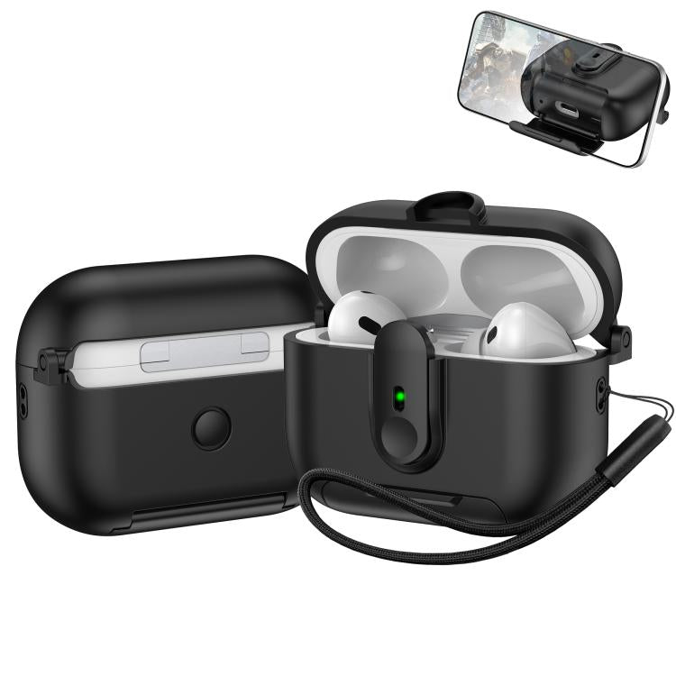 One-piece Holder Wireless Earphones Case with Lanyard, For AirPods 4, For AirPods Pro 2, For AirPods 3, For AirPods Pro, For AirPods 1 / 2