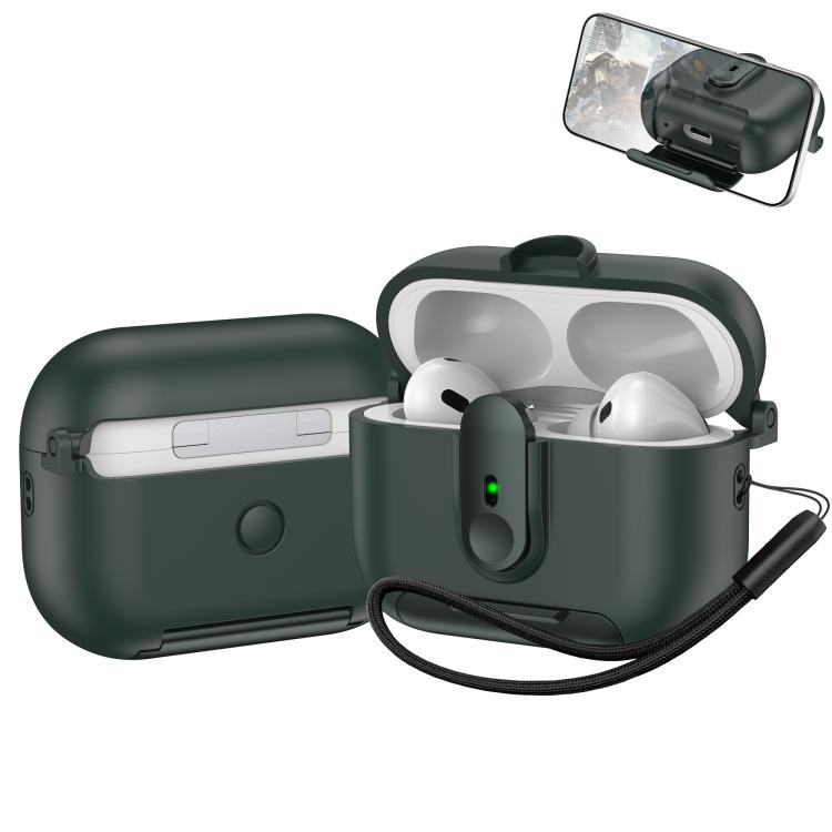 One-piece Holder Wireless Earphones Case with Lanyard, For AirPods 4, For AirPods Pro 2, For AirPods 3, For AirPods Pro, For AirPods 1 / 2