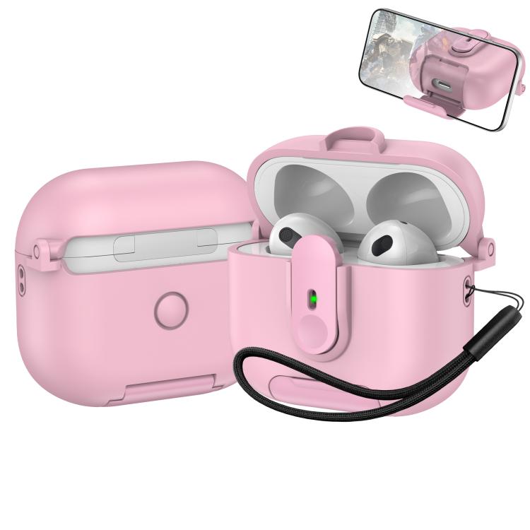 One-piece Holder Wireless Earphones Case with Lanyard, For AirPods 4, For AirPods Pro 2, For AirPods 3, For AirPods Pro, For AirPods 1 / 2
