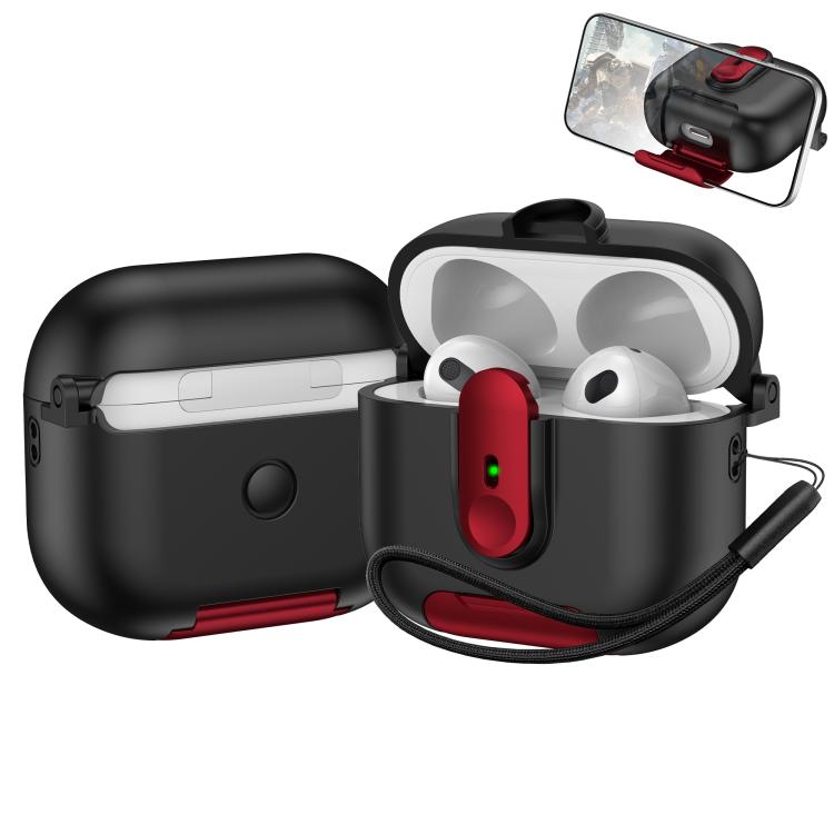 One-piece Holder Wireless Earphones Case with Lanyard, For AirPods 4, For AirPods Pro 2, For AirPods 3, For AirPods Pro, For AirPods 1 / 2