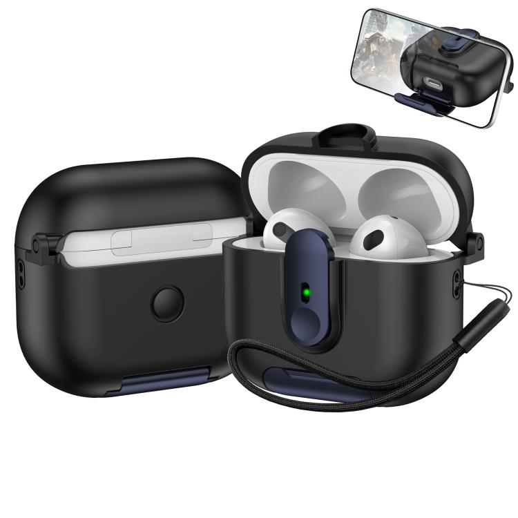 One-piece Holder Wireless Earphones Case with Lanyard, For AirPods 4, For AirPods Pro 2, For AirPods 3, For AirPods Pro, For AirPods 1 / 2