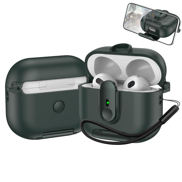 One-piece Holder Wireless Earphones Case with Lanyard, For AirPods 4, For AirPods Pro 2, For AirPods 3, For AirPods Pro, For AirPods 1 / 2