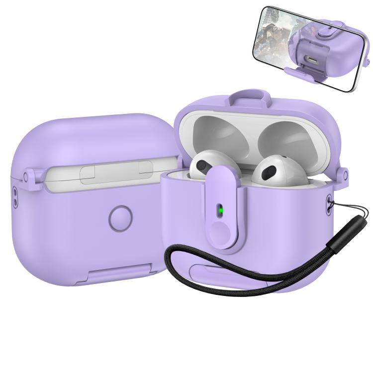 One-piece Holder Wireless Earphones Case with Lanyard, For AirPods 4, For AirPods Pro 2, For AirPods 3, For AirPods Pro, For AirPods 1 / 2