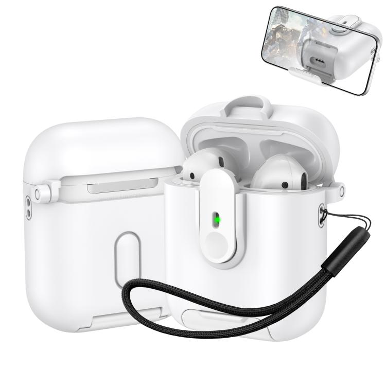 One-piece Holder Wireless Earphones Case with Lanyard, For AirPods 4, For AirPods Pro 2, For AirPods 3, For AirPods Pro, For AirPods 1 / 2