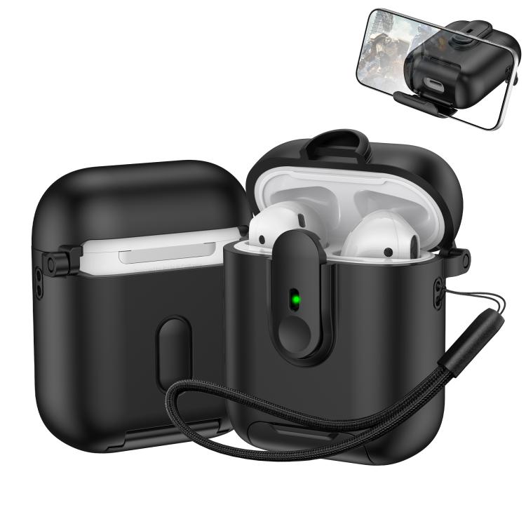 One-piece Holder Wireless Earphones Case with Lanyard, For AirPods 4, For AirPods Pro 2, For AirPods 3, For AirPods Pro, For AirPods 1 / 2