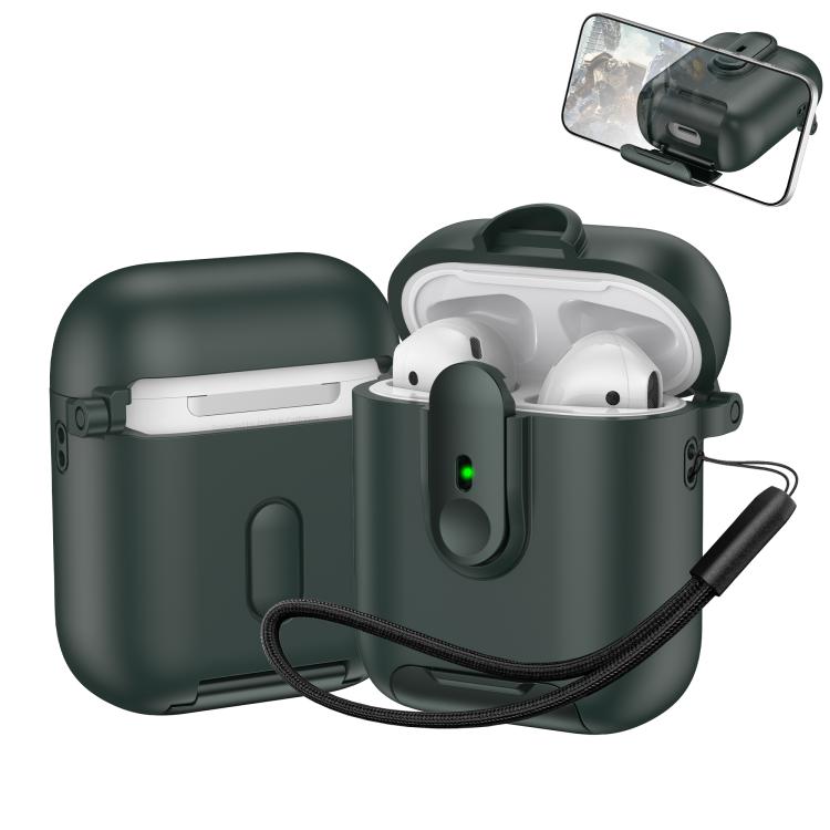 One-piece Holder Wireless Earphones Case with Lanyard, For AirPods 4, For AirPods Pro 2, For AirPods 3, For AirPods Pro, For AirPods 1 / 2