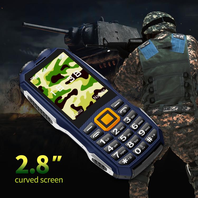 K6000 Keypad Phone, 2.8 inch, LED Flashlight, Big Keyboard, SOS, Network: 2G, Dual SIM, US Plug, EU Plug