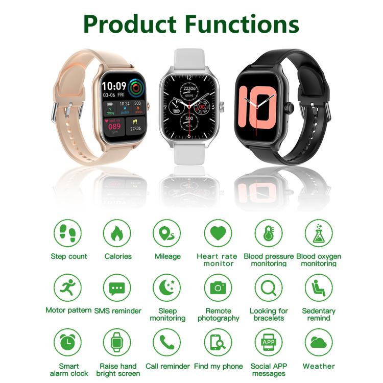 C28 Pro 2.19 inch TFT Screen BT Sports Smart Watch