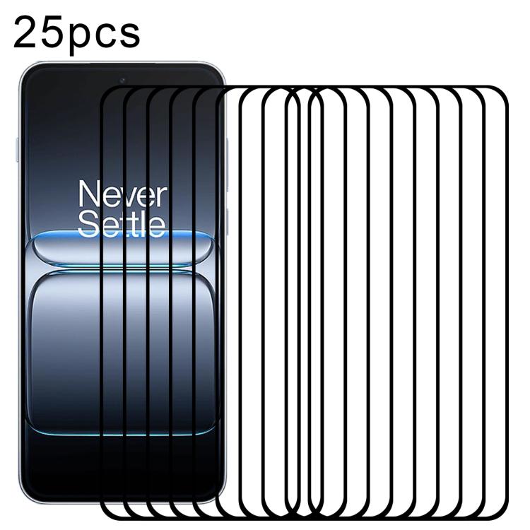 25pcs High Aluminum Full Screen Silk Printing Tempered Glass Film, For OnePlus Nord 5, For OnePlus Ace 5