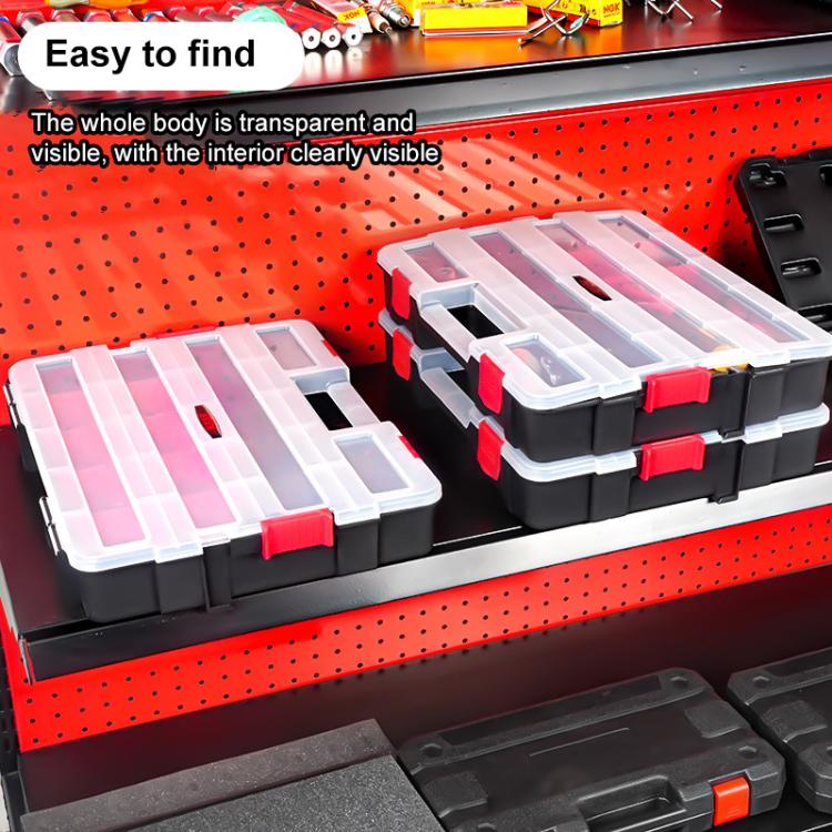 Hardware Parts Portable Multi-functional Compartment Storage Box, 38x29.5xcm