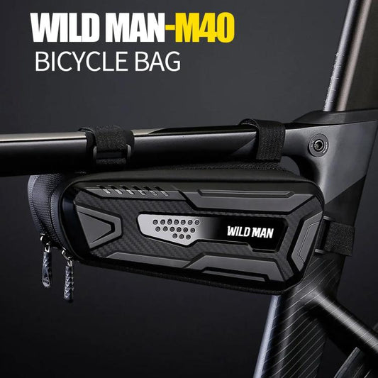 WILD MAN M40 Vélo de Montagne Sac de Cadre Avant Triangle Sac Coque Rigide en Fibre de Carbone TPU Équipement de Cyclisme, M40