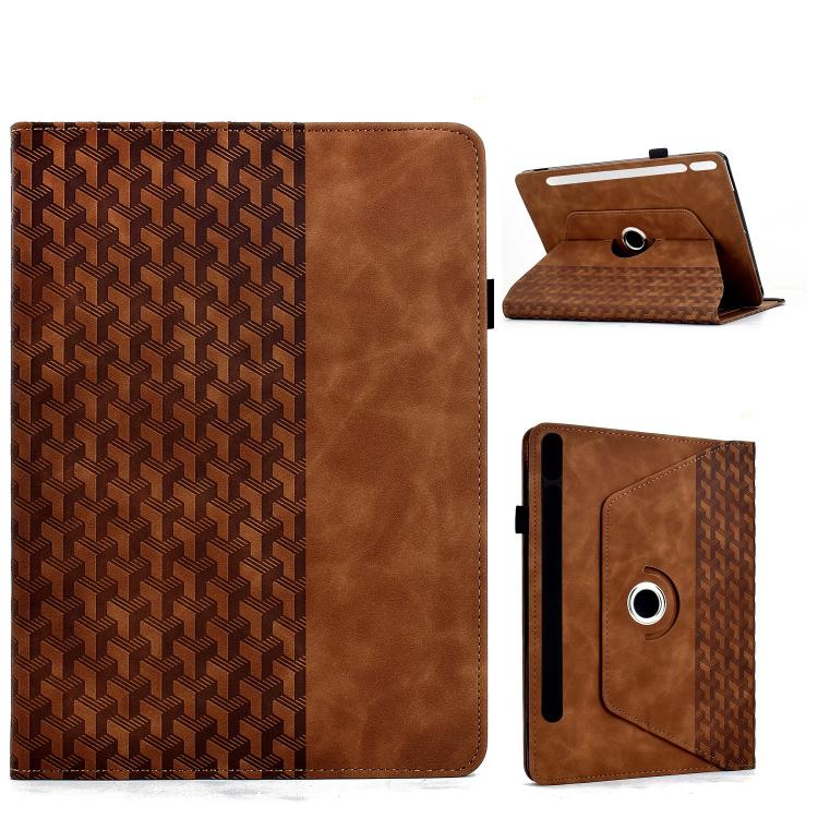 Rotatable Building Blocks Embossed Smart Leather Tablet Case, For Samsung Galaxy Tab S10 FE / S9, For Samsung Galaxy Tab S6 Lite 2024, For Samsung Galaxy Tab S9 FE+ / S9+, For Samsung Galaxy Tab A9+, For Samsung Galaxy Tab A7 10.4 / T500