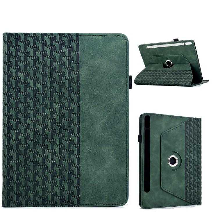 Rotatable Building Blocks Embossed Smart Leather Tablet Case, For Samsung Galaxy Tab S10 FE / S9, For Samsung Galaxy Tab S6 Lite 2024, For Samsung Galaxy Tab S9 FE+ / S9+, For Samsung Galaxy Tab A9+, For Samsung Galaxy Tab A7 10.4 / T500