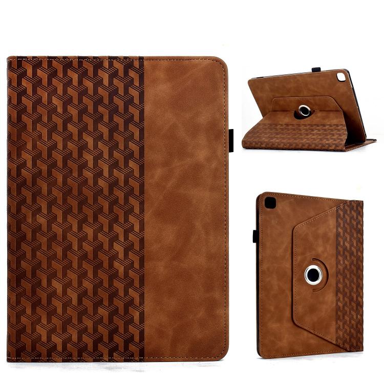 Rotatable Building Blocks Embossed Smart Leather Tablet Case, For Samsung Galaxy Tab S10 FE / S9, For Samsung Galaxy Tab S6 Lite 2024, For Samsung Galaxy Tab S9 FE+ / S9+, For Samsung Galaxy Tab A9+, For Samsung Galaxy Tab A7 10.4 / T500