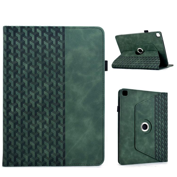 Rotatable Building Blocks Embossed Smart Leather Tablet Case, For Samsung Galaxy Tab S10 FE / S9, For Samsung Galaxy Tab S6 Lite 2024, For Samsung Galaxy Tab S9 FE+ / S9+, For Samsung Galaxy Tab A9+, For Samsung Galaxy Tab A7 10.4 / T500