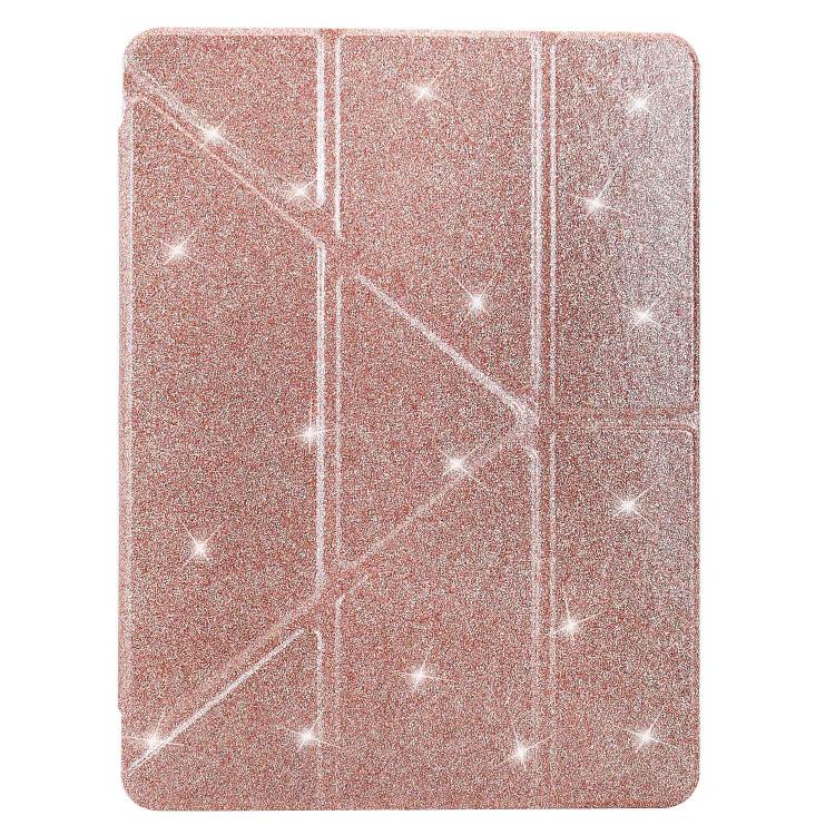 Y-Fold Clear Acrylic Glitter Smart Leather Tablet Case, For Xiaomi Pad 7 / 7 Pro