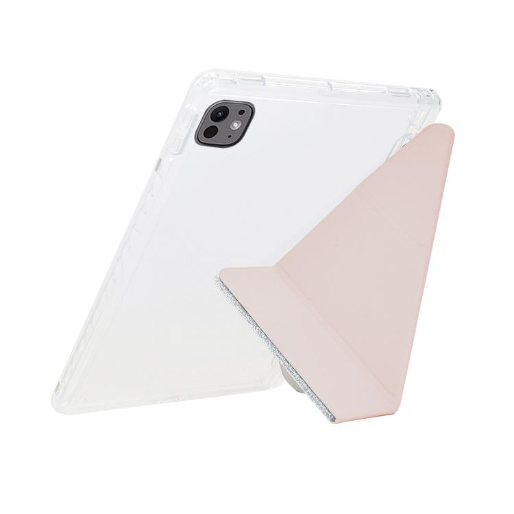 Y-Fold Clear Acrylic Glitter Smart Leather Tablet Case, For Xiaomi Pad 7 / 7 Pro