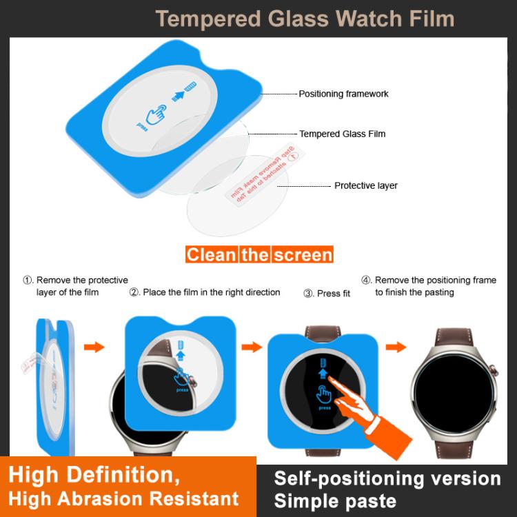 imak Tempered Glass Watch Film, Self-positioning Version, For HAYLOU Solar Ultra