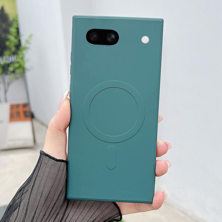 Solid Color Liquid Silicone MagSafe Magnetic Phone Case, For Google Pixel 8a, For Google Pixel 7a