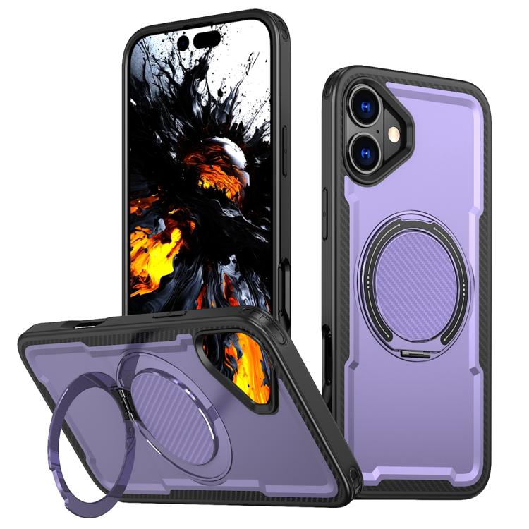 Metal 360 Degree Rotation Holder MagSafe Phone Case, For iPhone 17e / 16e, For iPhone 17 Pro Max, For iPhone 17 Pro, For iPhone 17, For iPhone Air, For iPhone 16 Pro Max, For iPhone 16 Pro, For iPhone 16 Plus, For iPhone 16