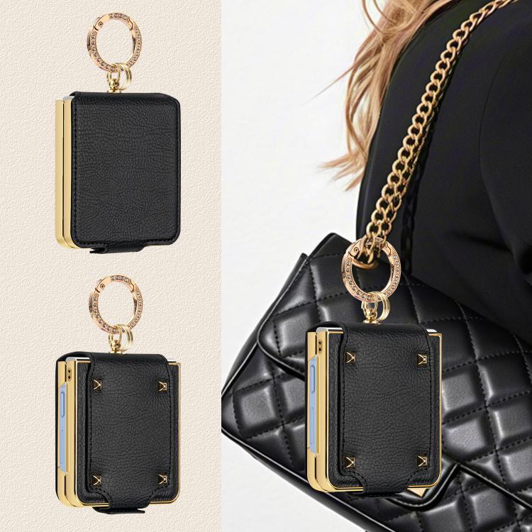 VIETAO Colorful PU Leather Phone Case with Ring, For Samsung Galaxy Z Flip7