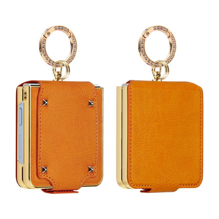VIETAO Colorful PU Leather Phone Case with Ring, For Samsung Galaxy Z Flip7