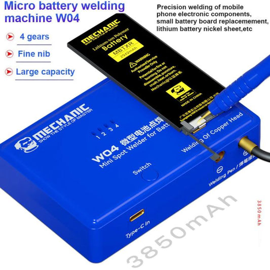 Machine à souder par points portable mini batterie Mechanic W04 Détecteur de court-circuit PCB