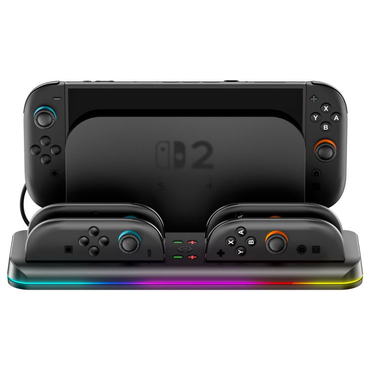 OIVO VG-SW205 Gaming Console Storage Magnetic Charging Stand with RGB Lights, For Nintendo Switch 2