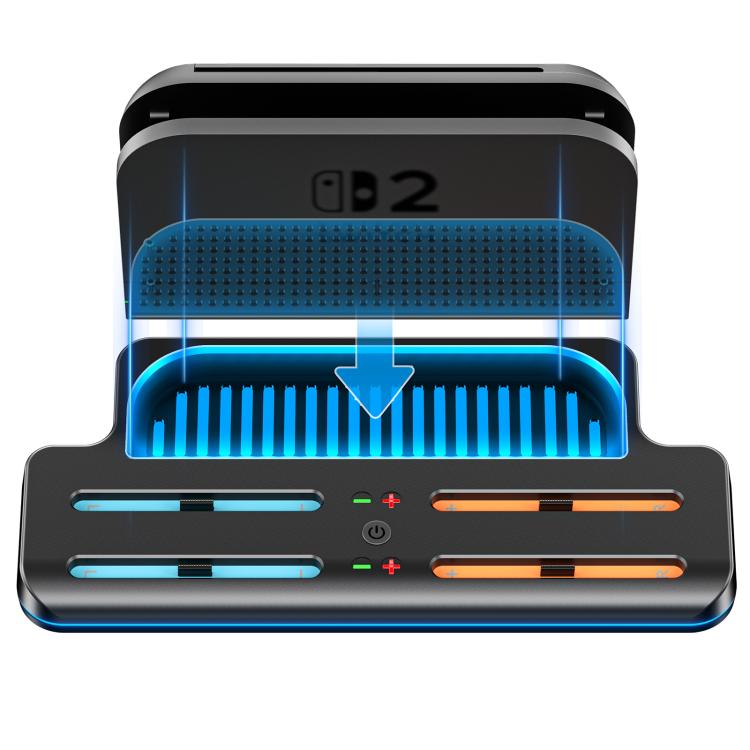 OIVO VG-SW205 Gaming Console Storage Magnetic Charging Stand with RGB Lights, For Nintendo Switch 2